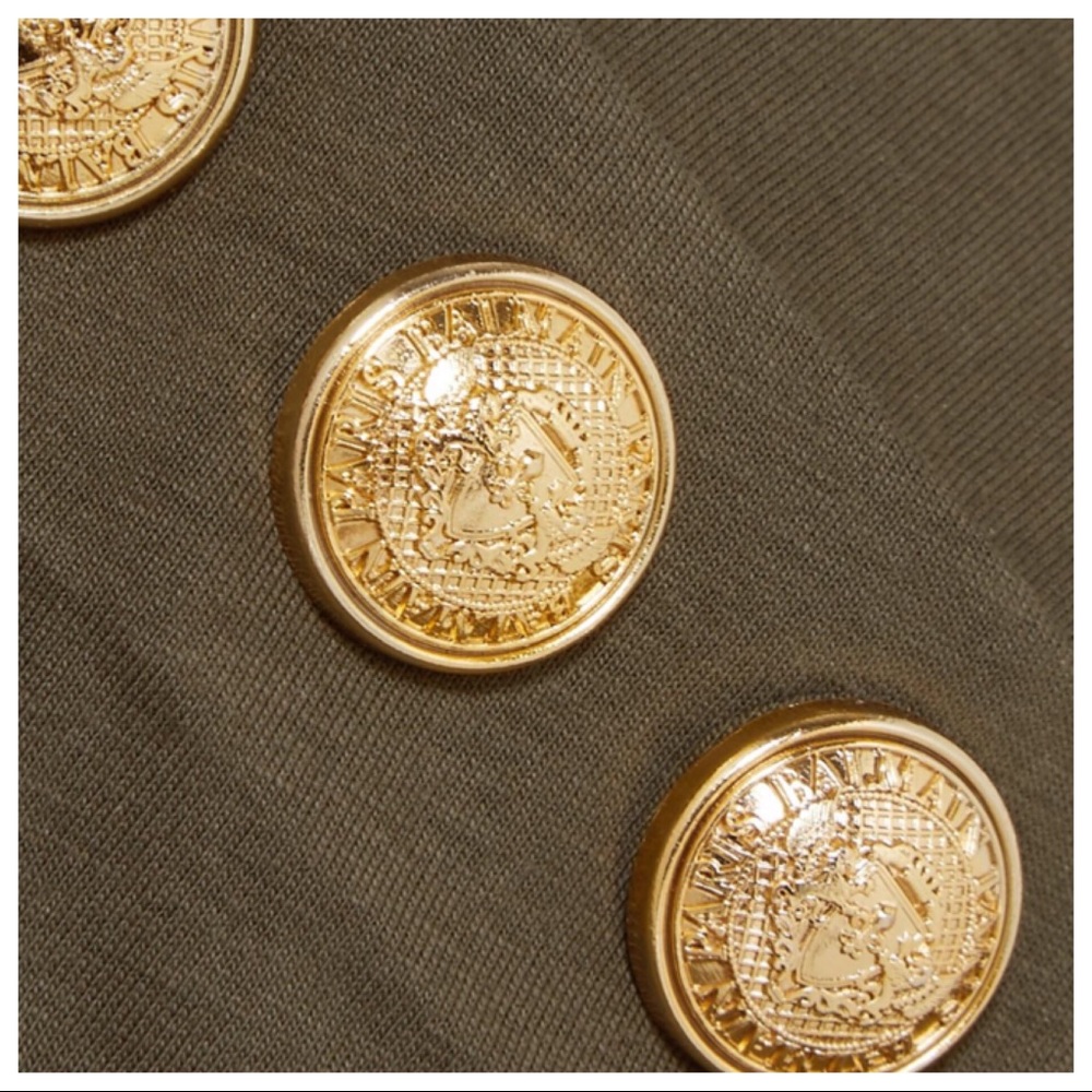 Balmain Logo Button Tank Shirt - Picture 4 of 8